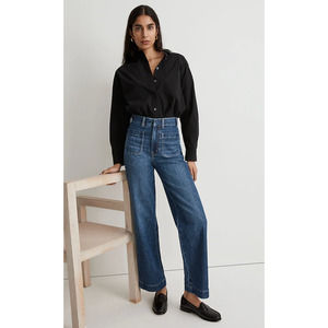 Madewell Petite The Perfect Vintage Wide Leg Jean in Keller Wash Size 24P